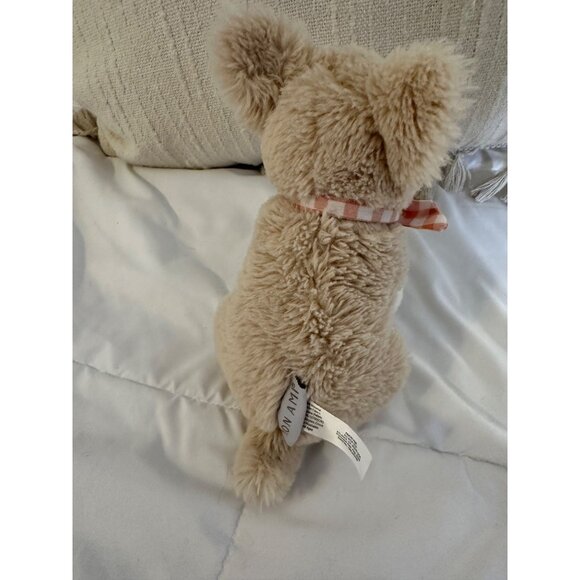 Mon Ami Designs Tiny Lou Plush Tan Chihuahua puppy dog stuffed animal toy  bow - Picture 12 of 13